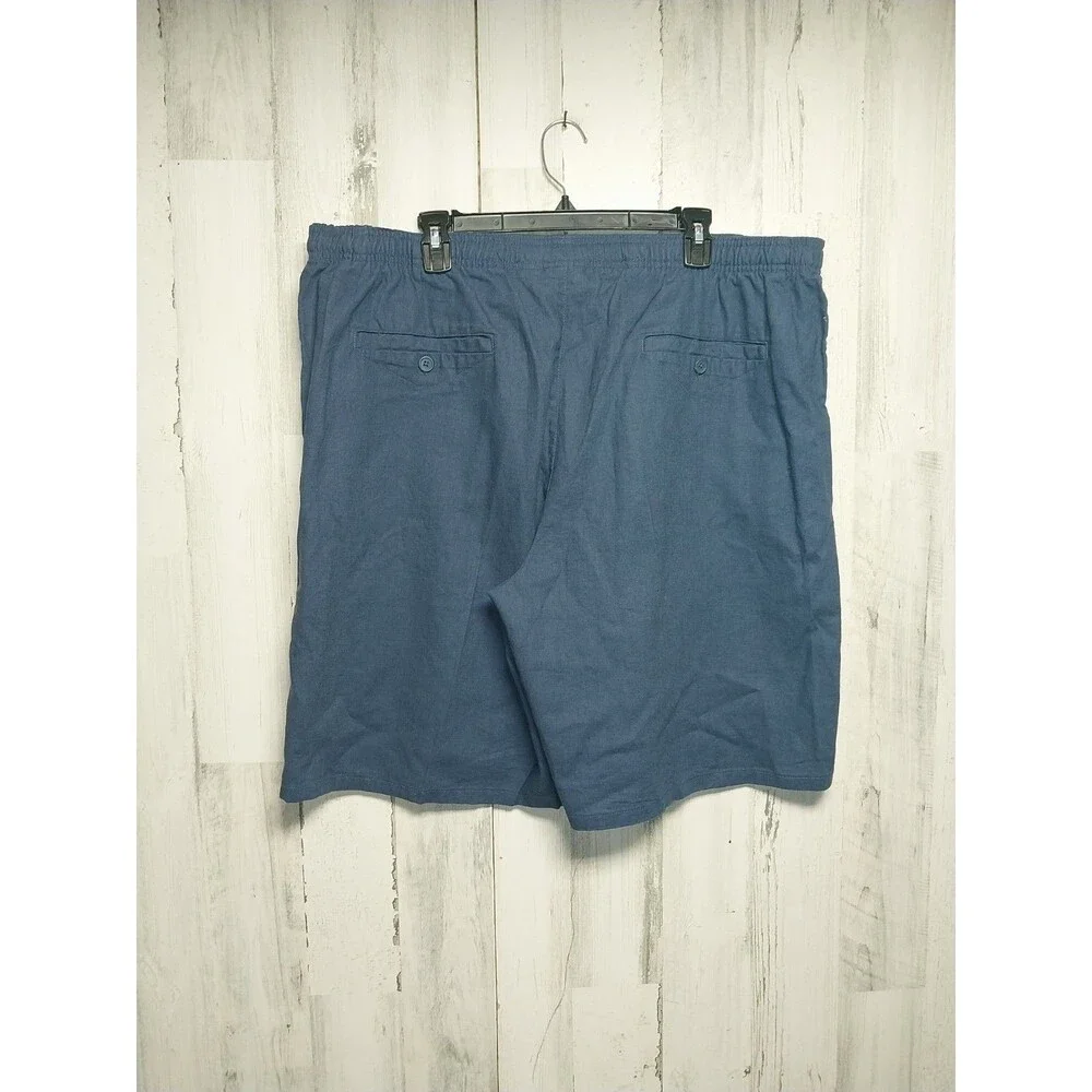 Vermont Country Store Men's XL Linen Blend Drawstring Shorts